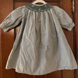 Girls Hand Smocked Bishop Dress